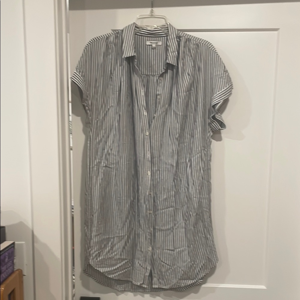 Striped T shirt dress